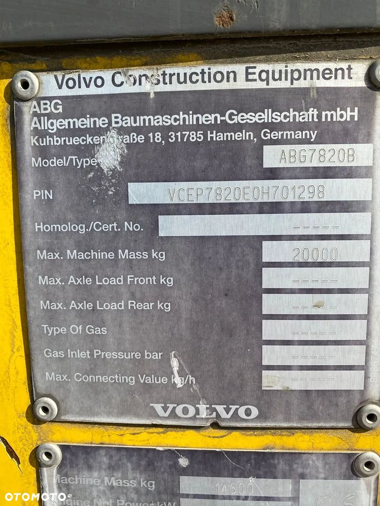 Volvo ABG 7820B / Rozściełacz Asfaltu / Niwelacja / Poszerzenia - 34