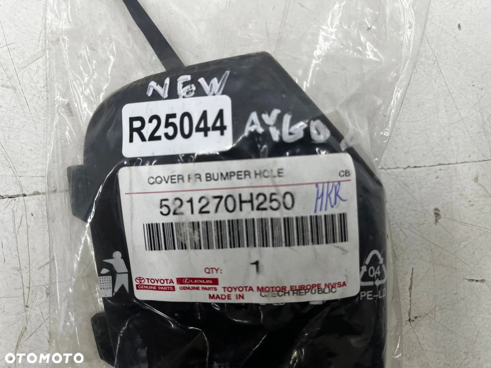 Zaślepka haka holowniczego Toyota Aygo 2 II 14-22r. przód oryginalna zaślepka zderzaka listwa 521270 - 4