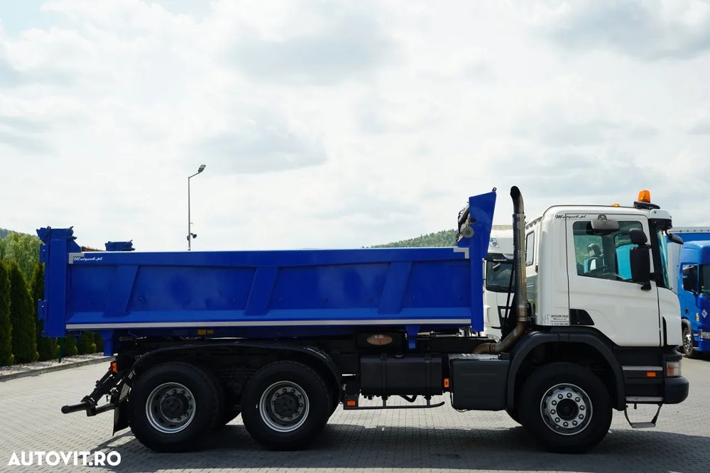 Scania P 380 / 6x4 / WYWROTKA DWU-STRONNA / HYDROBURTA / BOARDMATIC / MANUAL / - 14