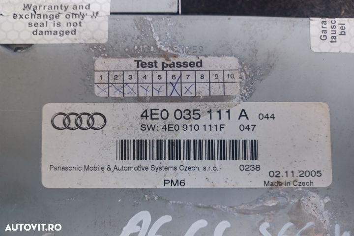 Magazie CD 4E0035111A MX1253 Audi A6 4F/C6 [2004 - 2008] Sedan 2.0 TD - 4