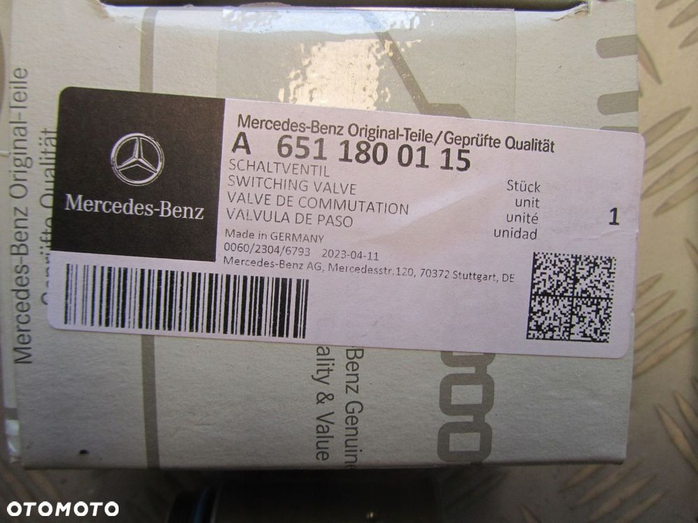 ZAWÓR ODCINAJĄCY DO MERCEDESA 6511800115 - 2
