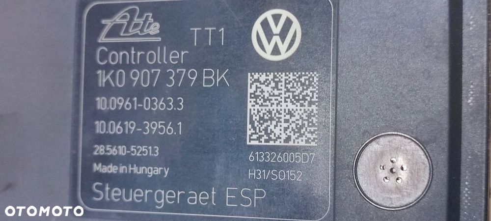 VW CADDY III LIFT 10-15r. POMPA HAMULCOWA ABS STEROWNIK 1K0907379BK - 3