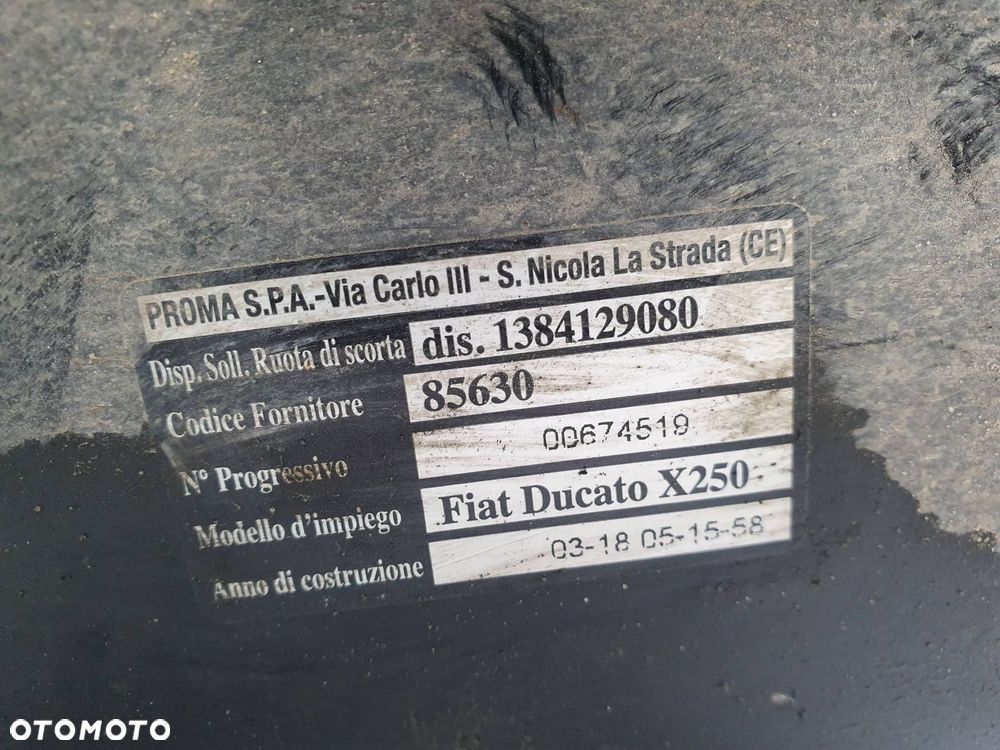 MECHANIZM KOŁA ZAPASOWEGO PEUGEOT BOXER III 1384129080 - 3
