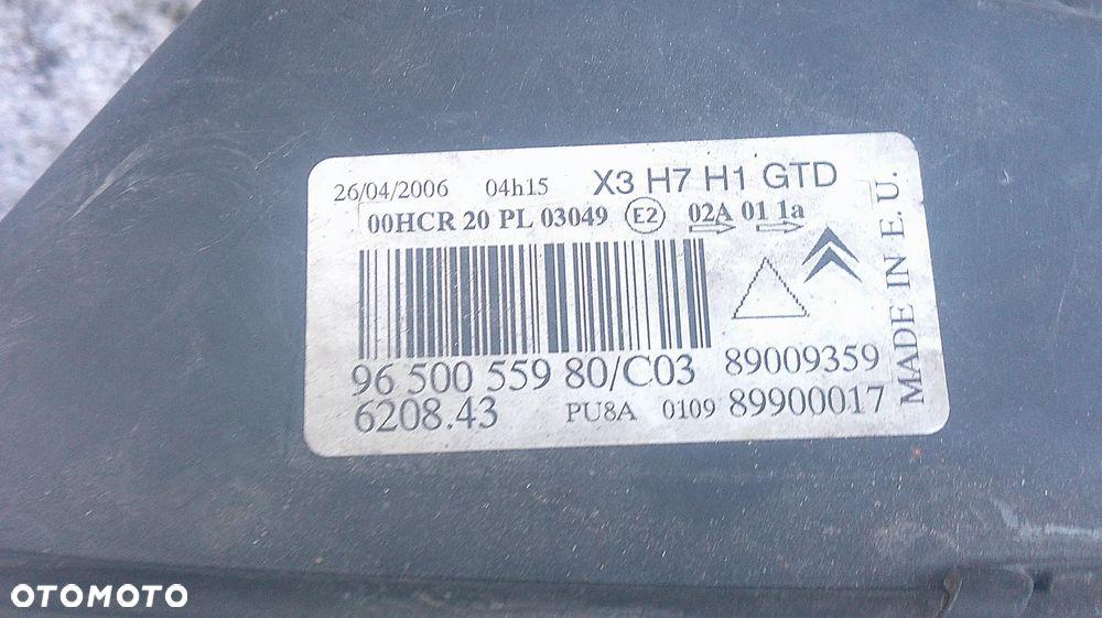 CITROEN C5 II LAMPA PRZEDNIA LEWA - 9