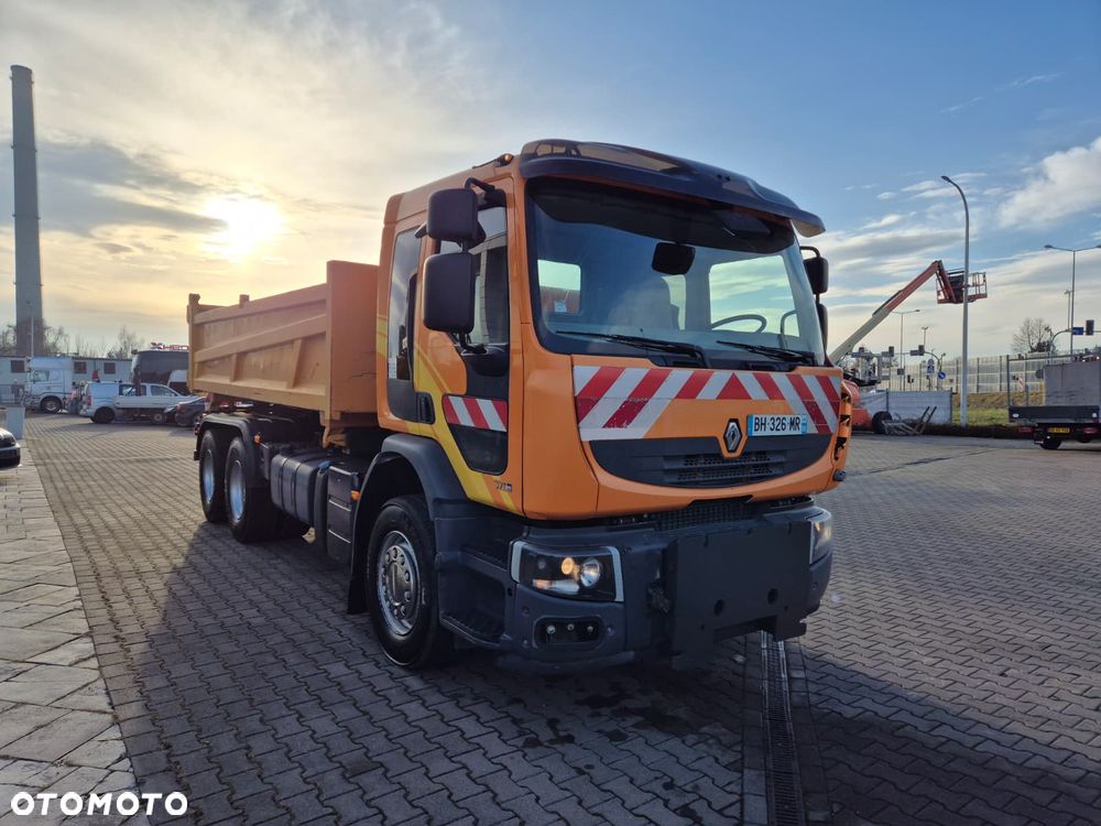 Renault PREMIUM DXI LANDER D 370 / 6X4 / WYWROTKA TYŁ / HYVA / HYDROBURTA Z BOKU / CZOŁOWNICA / NISKI PRZEBIEG / BEZWYPADKOWY / 6X4 / EURO 4 - 8