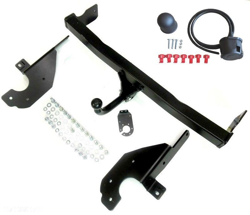 Nowy Kompletny Hak Holowniczy + Kula + Wiązka Uniwersalna + Gniazdo elektr. do Toyota Rav 4 Z kołem Zapasowym od 2006 do 2013 - 2