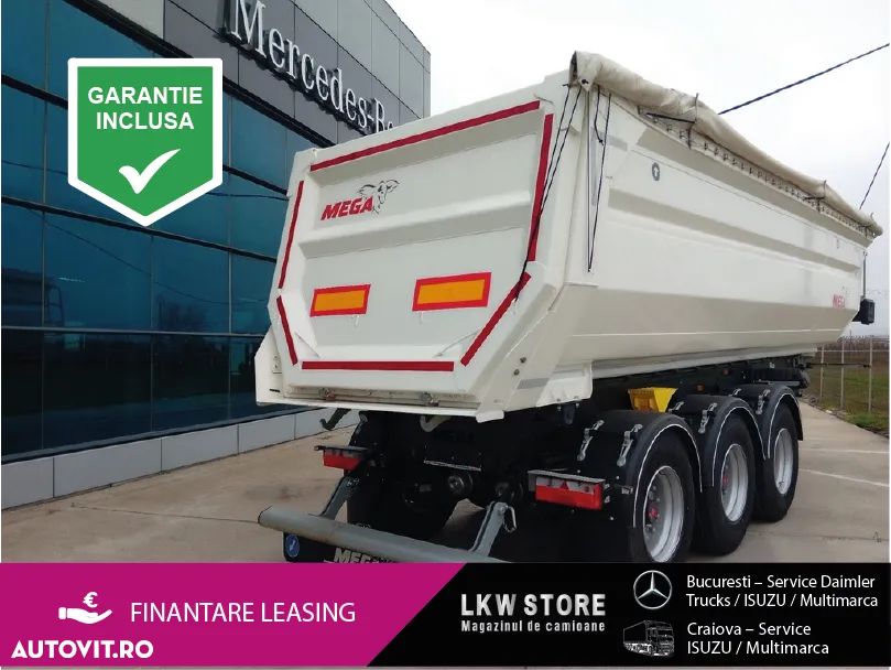 Mega 28m3 BASCULABILA,BALAST,HARDOX–NOUA/TOP! - 1