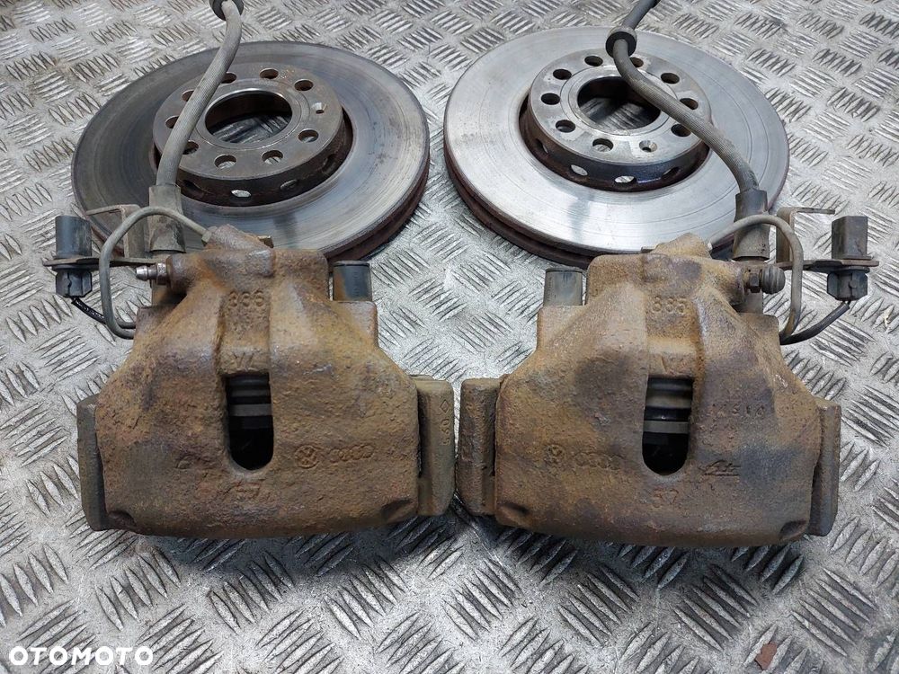 TARCZE HAMULCOWE PRZÓD + KLOCKI + ZACISKI AUDI A4 B6 2.0 20V - 2