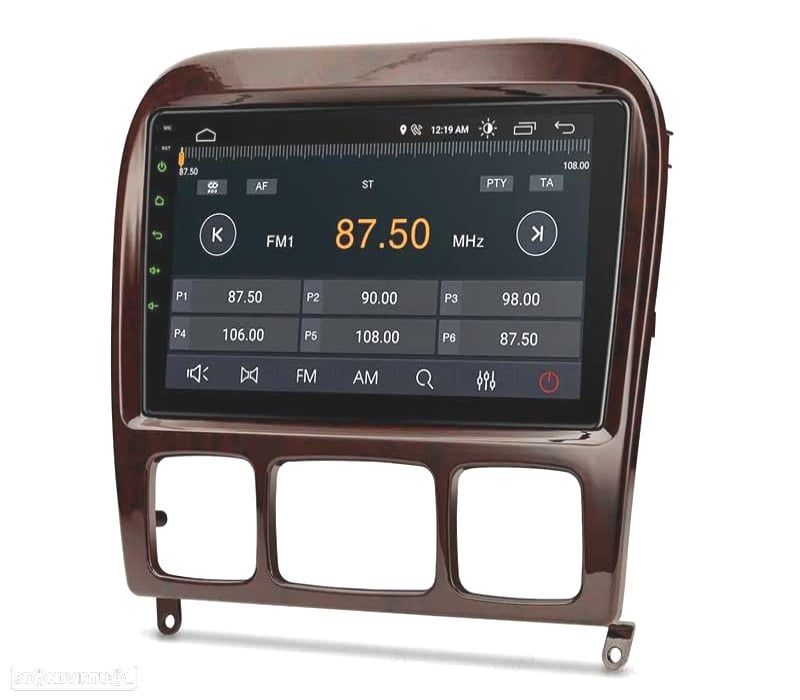 AUTO RÁDIO 9″ GPS ANDROID 13 PARA MERCEDES CLASE S W220 98-05 - 9