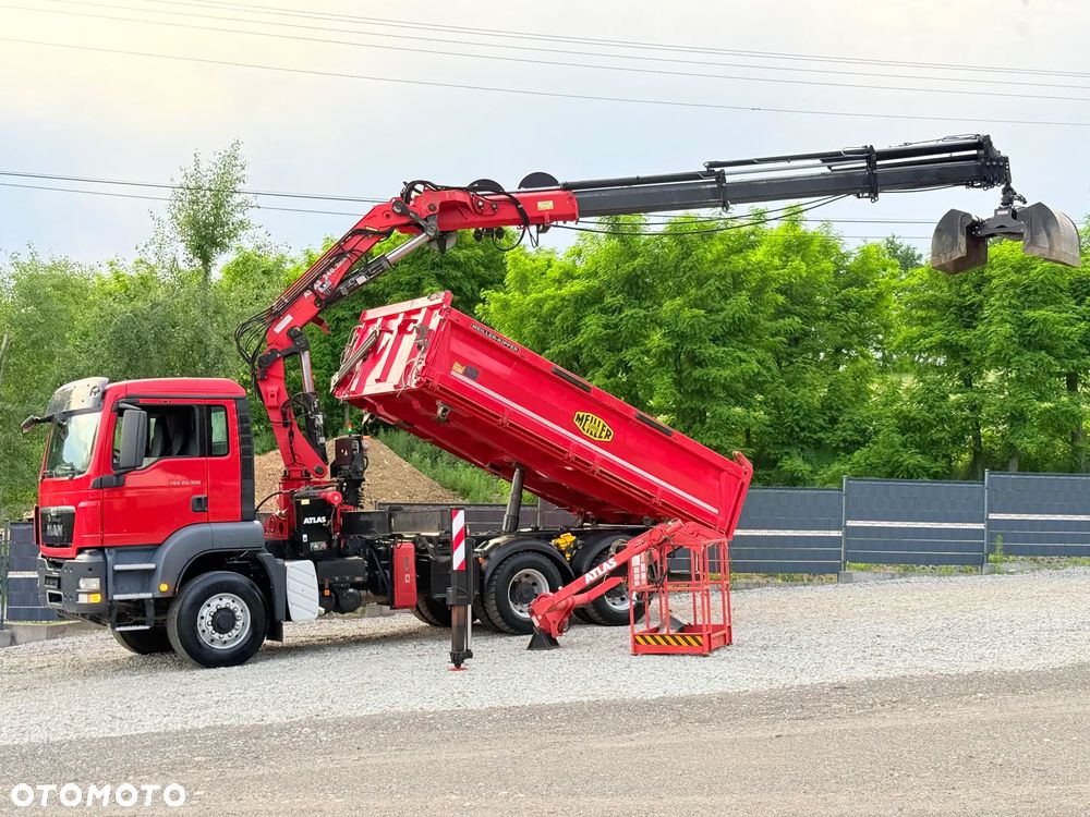 MAN * TGS 26.360 MAN * HDS Kran ATLAS 240.02 * Napęd 6X6 * Kiper Wywrotka Meiller * Kosz Łyżka * Energetyka * - 19