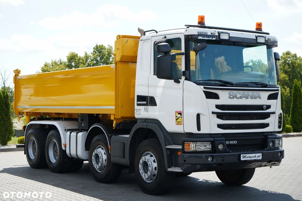 Scania G 400 / 8x4 / WYWROTKA 2 STRONNA  / HYDROBURTA /  BORDMATIC / MANUAL - 12