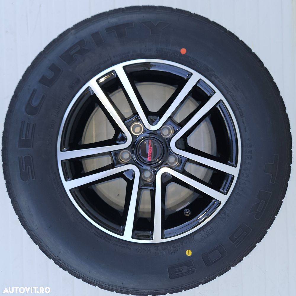 Roata completa 185R14C Anvelopa Security pe Janta aliaj 5.5Jx14 5 prez