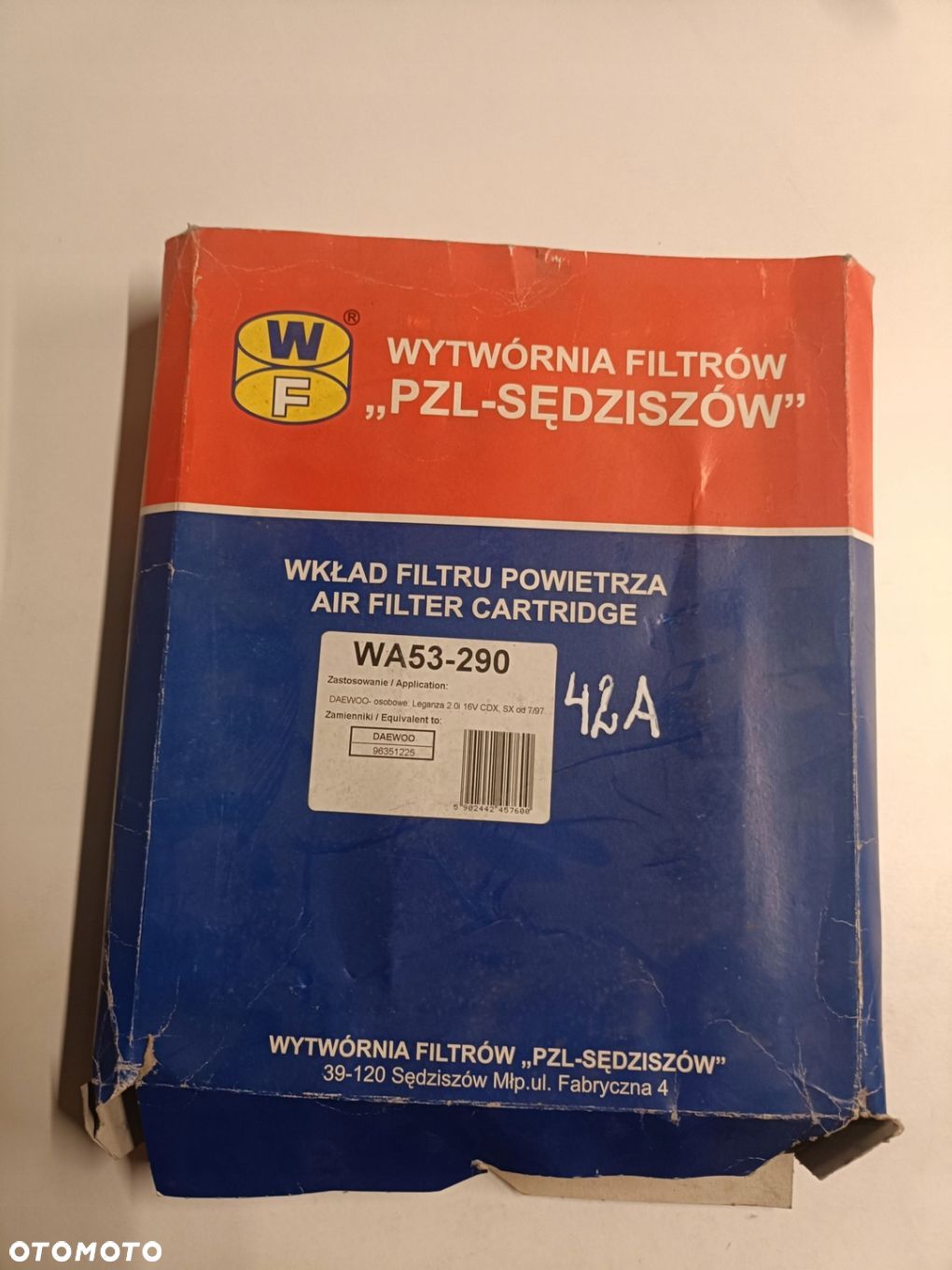 Daewoo Leganza 2.0 2.2 i FILTR POWIETRZA WA53-290 - 1