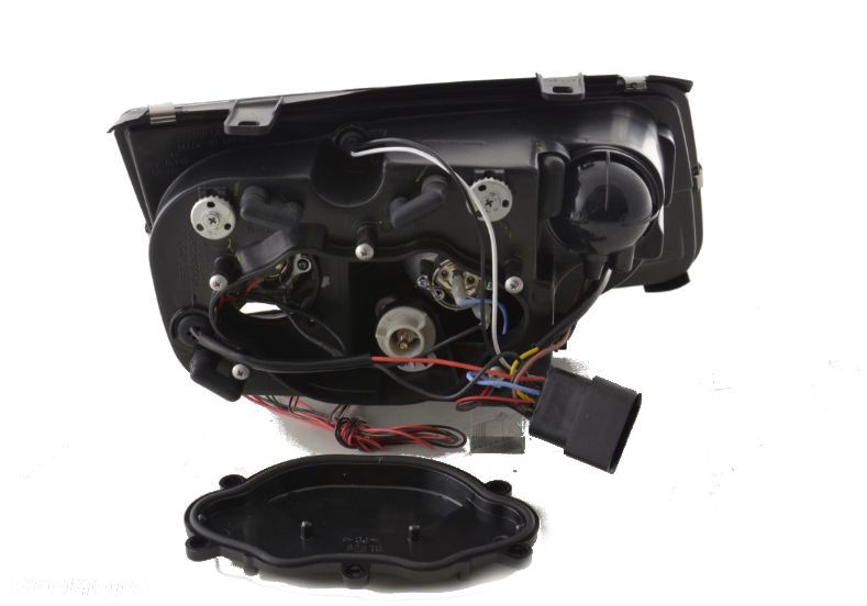 LAMPY REFLEKTORY Do  VW BORA Od 1998 Do 2005 RINGI CHROME LED - 4