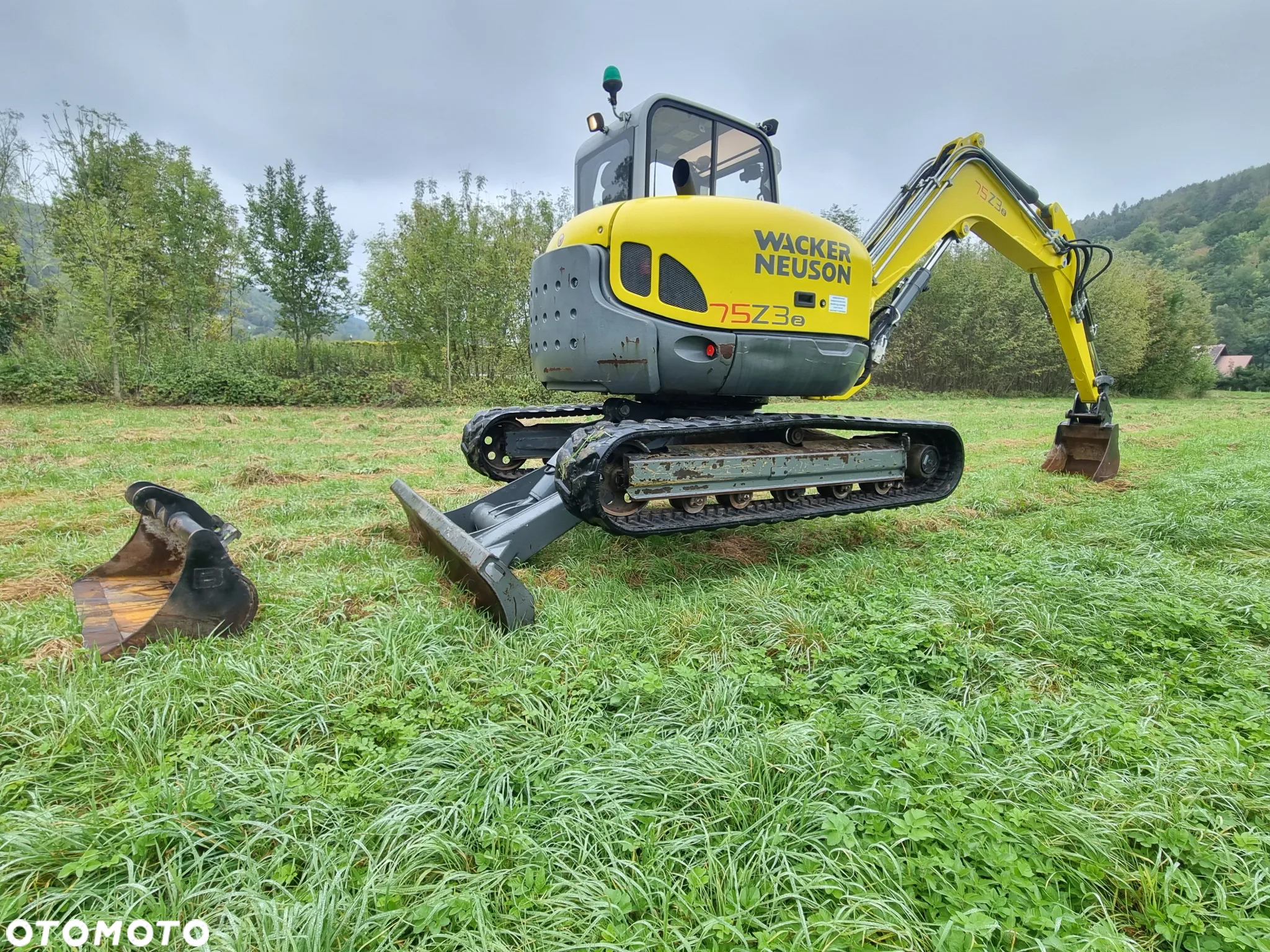 Wacker Neuson 75Z3 Koparka Gąsienicowa 8 ton jak Nowa z Norwegii 2015r Klima 2300mtg  Zero luzów wycieków Serwisowana w Dekra Silnik Yanmar pompa ON - 9