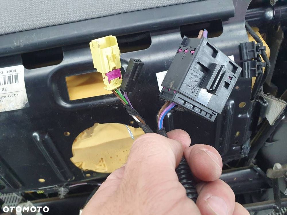 FOTEL PRAWY PRZÓD PASAŻERA GRZANY VW GOLF V 5D HB KOMBI JASNY EU AIRBAG - 6