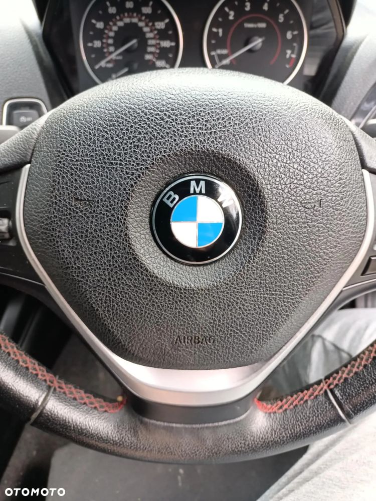 Kierownica sport Mpakiet czerwone nici BMW F20 F21 F30 F32 F34 poduszka airbag - 2