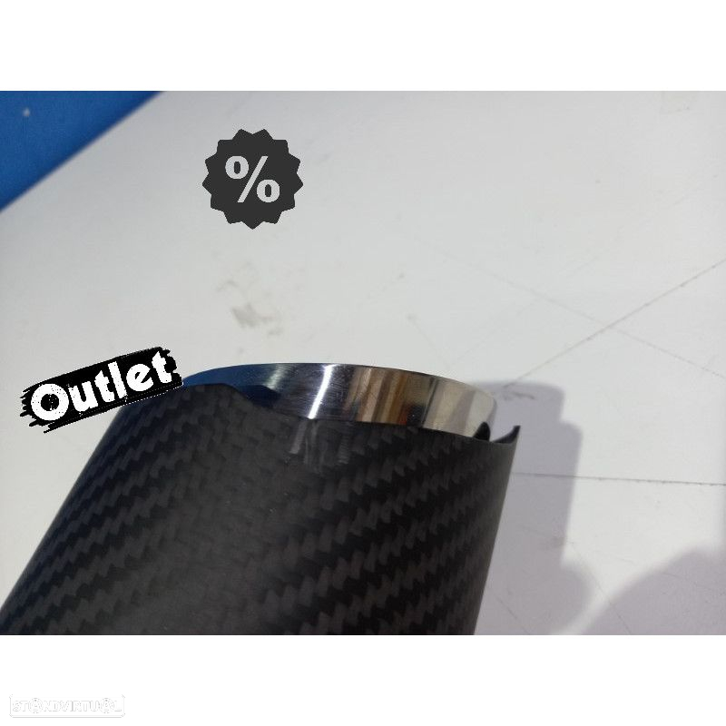 E010400C1 PONTEIRA DE ESCAPE CARBONO UNIVERSAL TIPO AKRAPOVIC 63MM - 3