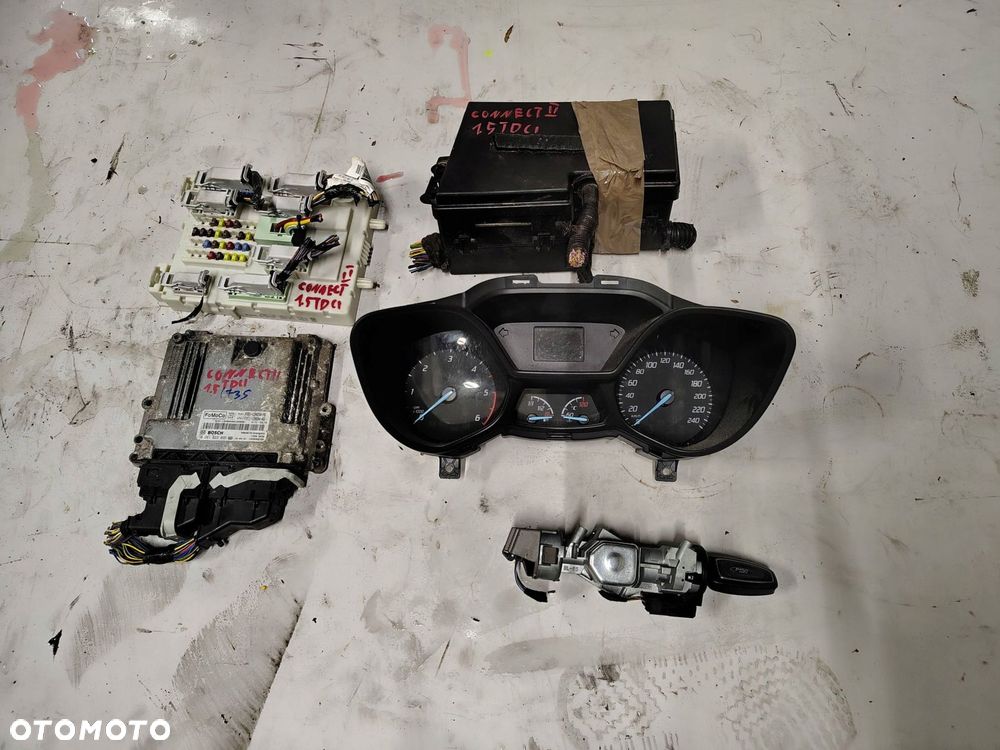 KOMPUTER STEROWNIK SILNIKA ZESTAW FV61-12A650-YB FORD TRANSIT CONNECT 2 MK2 - 1