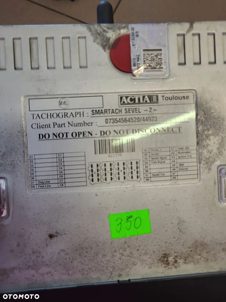 Tachograf ACTIA SMARTACH SEVEL 07354564520/44923 - 5