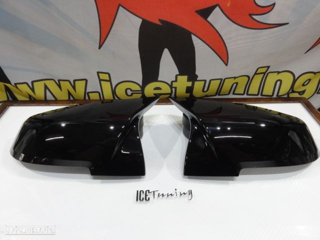 Capas, carcaça de espelhos M3 look em preto brilhante BMW F22, F23, F30, F20/F21 12-14, F30, F31, F32, F33, F34, F36, X1 E84. E87, i3 - 1