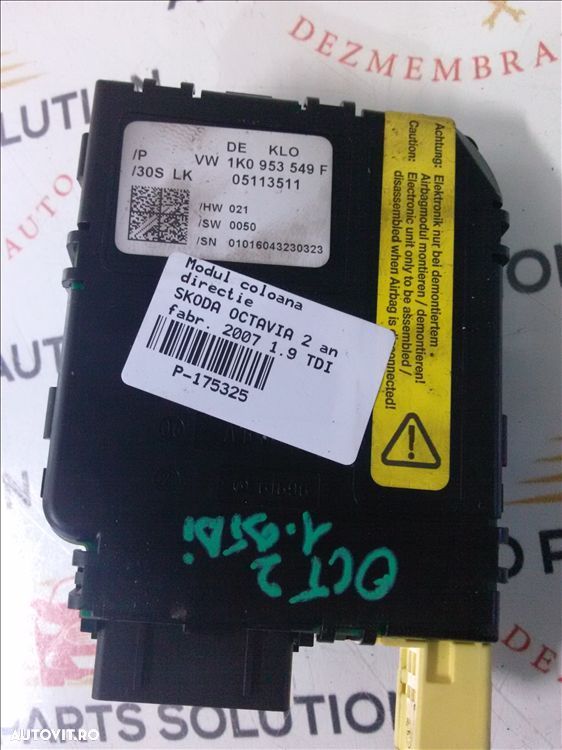 modul coloana directie skoda octavia 2 an fabr. 2007 1.9 tdi - 1