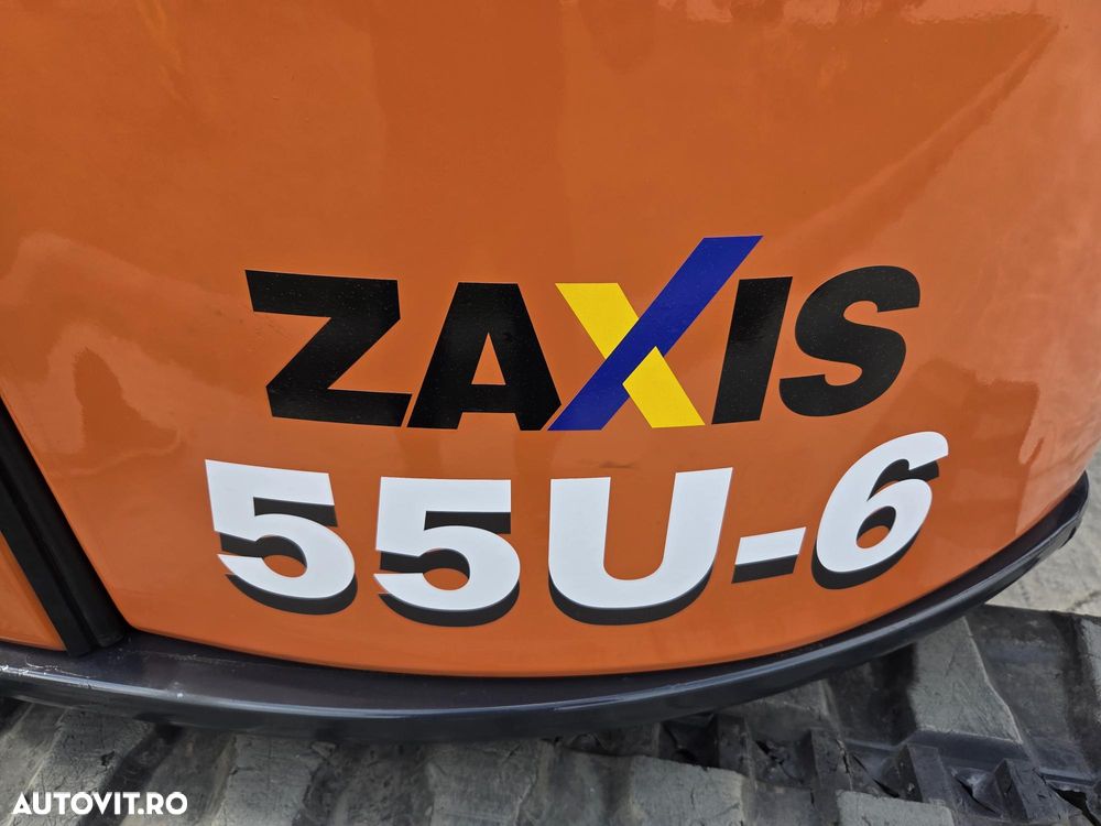 Hitachi ZX55, 5t, 2020, 2.189h, CUPLA RAPIDA HIDRAULICA+3 CUPE, senile cauciuc NOI, inst picon pe brate, inst rotire pe brate, LAMA NIVELARE, ad sapare 5m, latime 2m, ridica 3,2t, Aer cond, posibilitate leasing, STARE FOARTE BUNA-PROMOTIE 41.900 EUR+Tva - 18