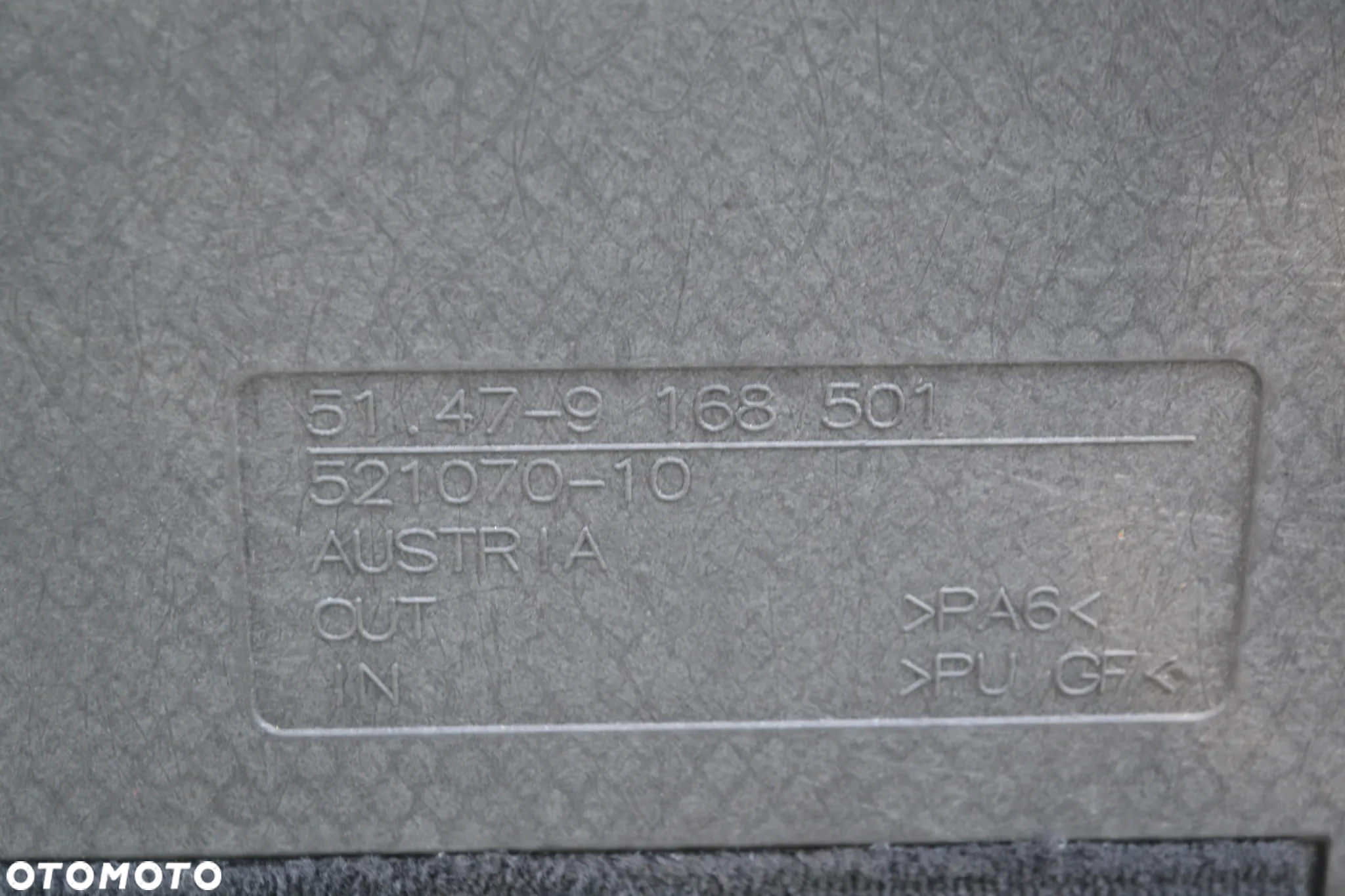 BMW 5 F11 KOMBI WYKŁADZINA PODŁOGA PŁYTA BAGAŻNIKA CZARNA 9168501 - 4
