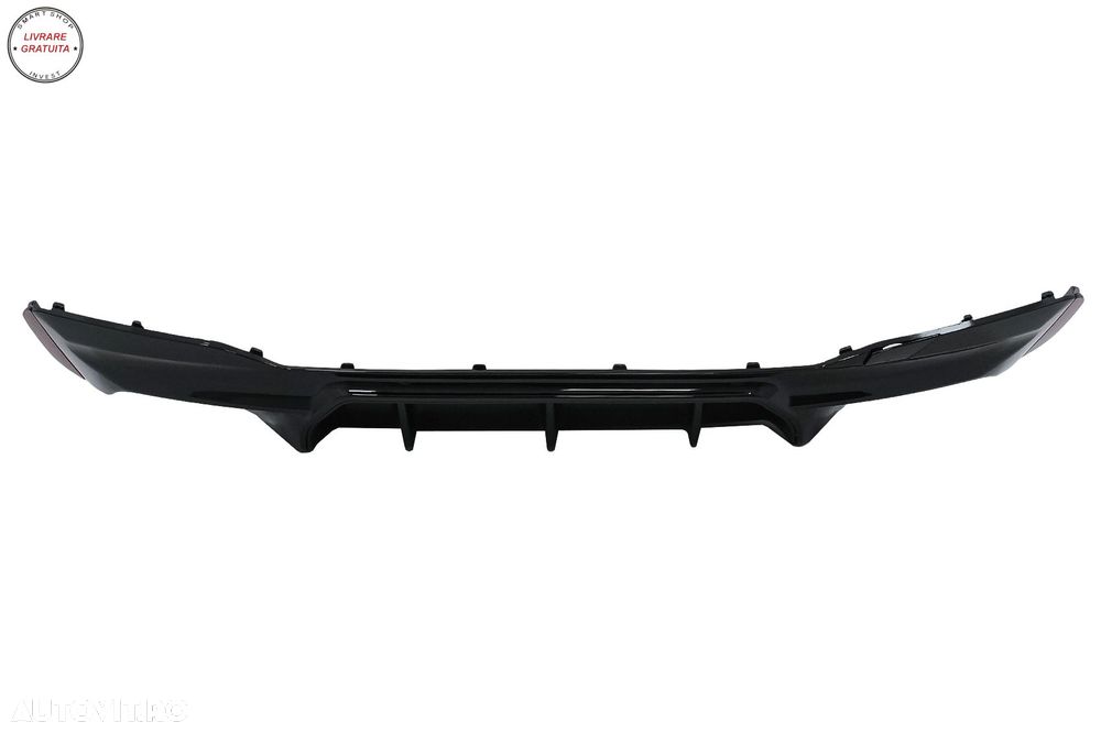 Difuzor Bara Spate BMW Seria 5 G30 G31 (2017+) M5 Design Negru Lucios- livrare gratuita - 3