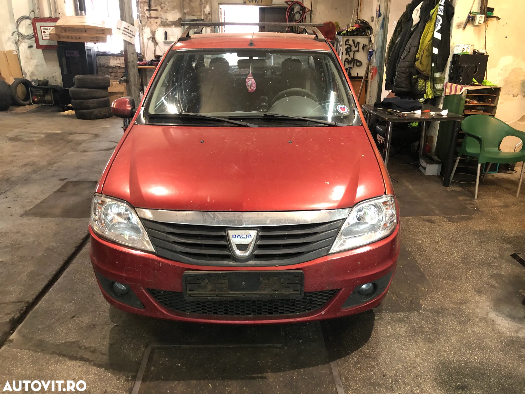 Dezmembrez Dacia Logan 1 PH2 facelift 2011 1.6 16v benzina maro visiniu - 10