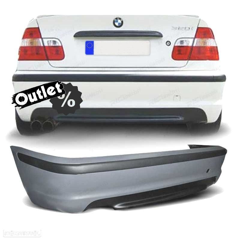 C002111C13 PÁRA-CHOQUES TRASEIRO BMW E46 BERLINA LOOK M 98-05 SEM PDC - 1