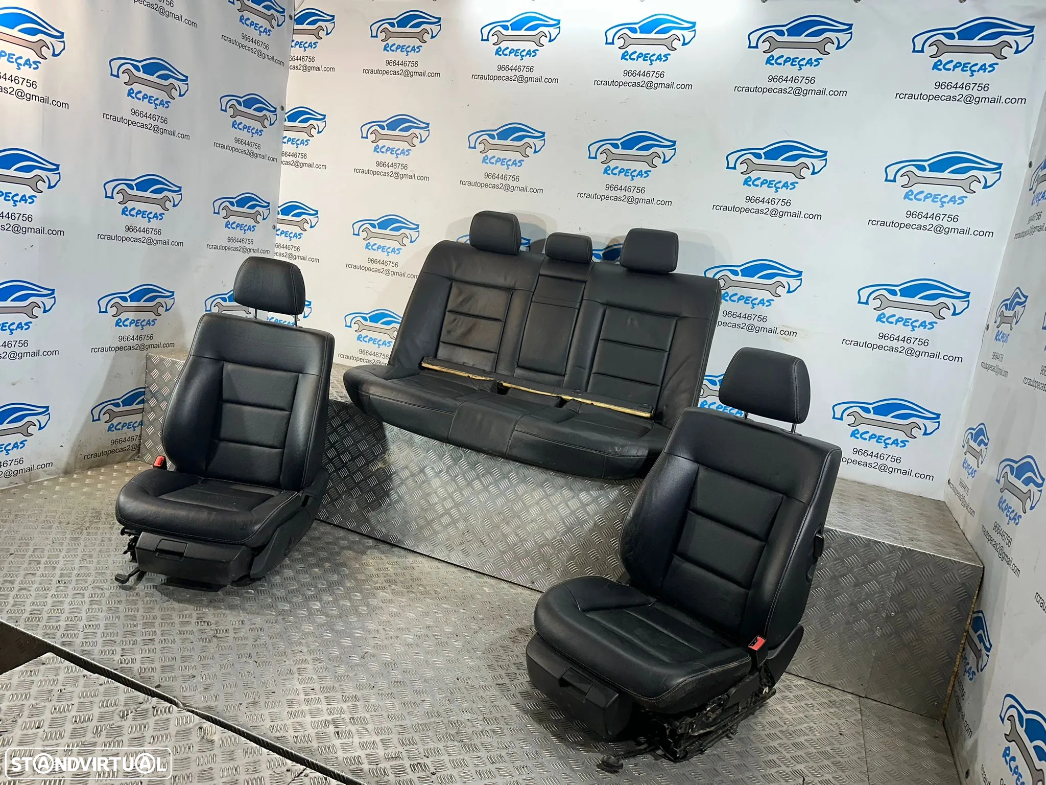 .Conjunto Bancos Pele Tecido Elétricos Frente Frontais Tras Traseiros Originais AMG Sport Mercedes-Benz Classe C W212 S212 Carro Sedan 2009 - 2016 - 3