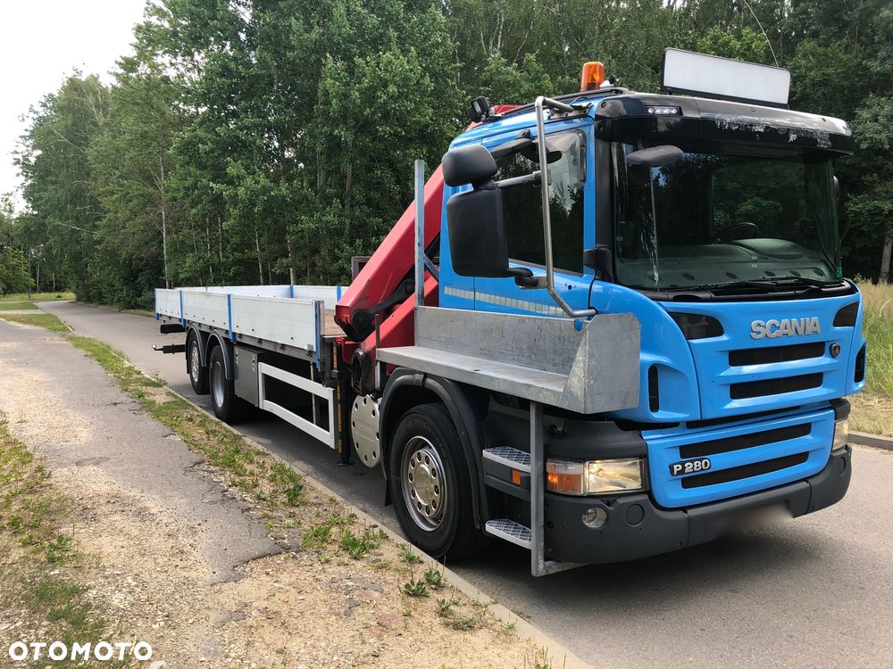 Scania P 280  HDS HMF 1720 K 3  DL. 8.2m do przewozu długich ładunków - 9