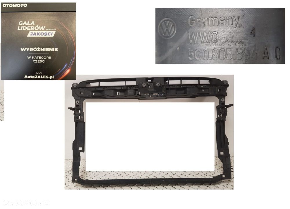 VW GOLF VII 7 PAS PRZEDNI WZMOCNIENIE CZOŁOWE 12-20 5G0805594AC 5G - 1