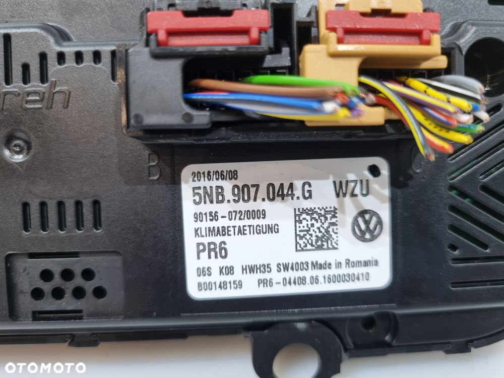 VW TIGUAN II SEAT SKODA PANEL STEROWANIA NAWIEWU PANEL KLIMATYZACJI 5NB907044G WEBASTO - 5