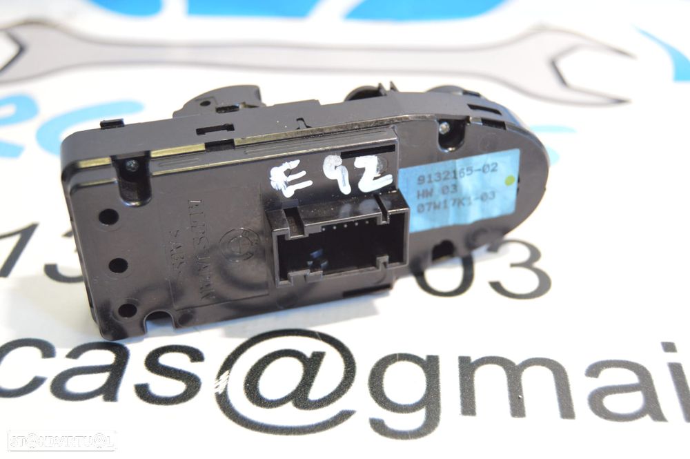 COMUTADOR VIDROS ESPELHOS BMW SERIE 3 E92 COUPE E93 CABRIO 6131913216502 61319132165 913216502 9132165 BOTÃO BOTÕES INTERRUPTOR SERIE 1 E81 E82 COUPE E88 CABRIO - 5
