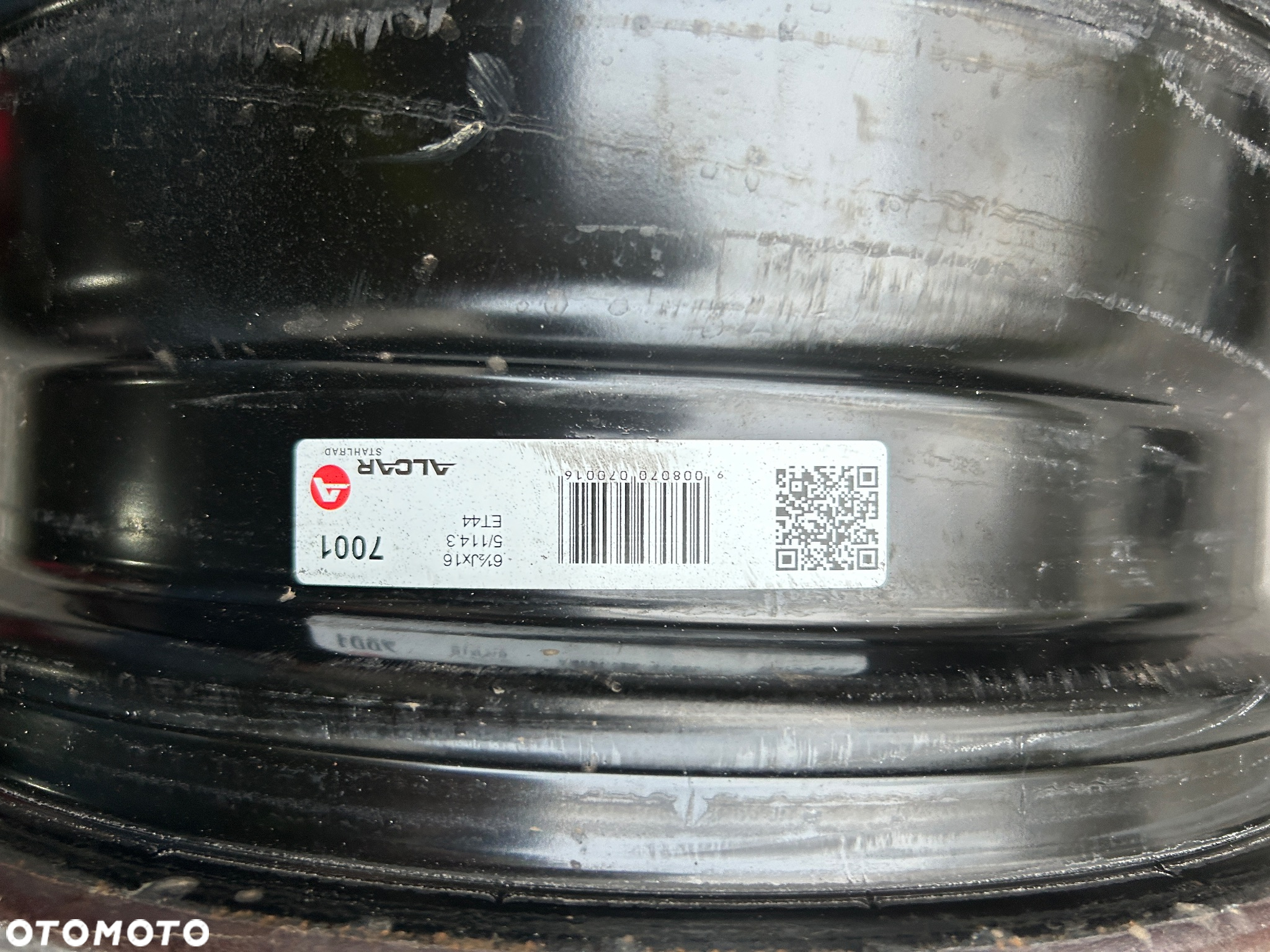 Felgi stalowe KIA HYUNDAI MITSUBISHI Alcar 5x114.3 6,5J ET44 16” - 4