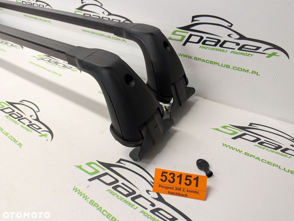 Bagażnik dachowy bazowy belki poprzeczki Peugeot 308 2, kombi, hatchback. - 1