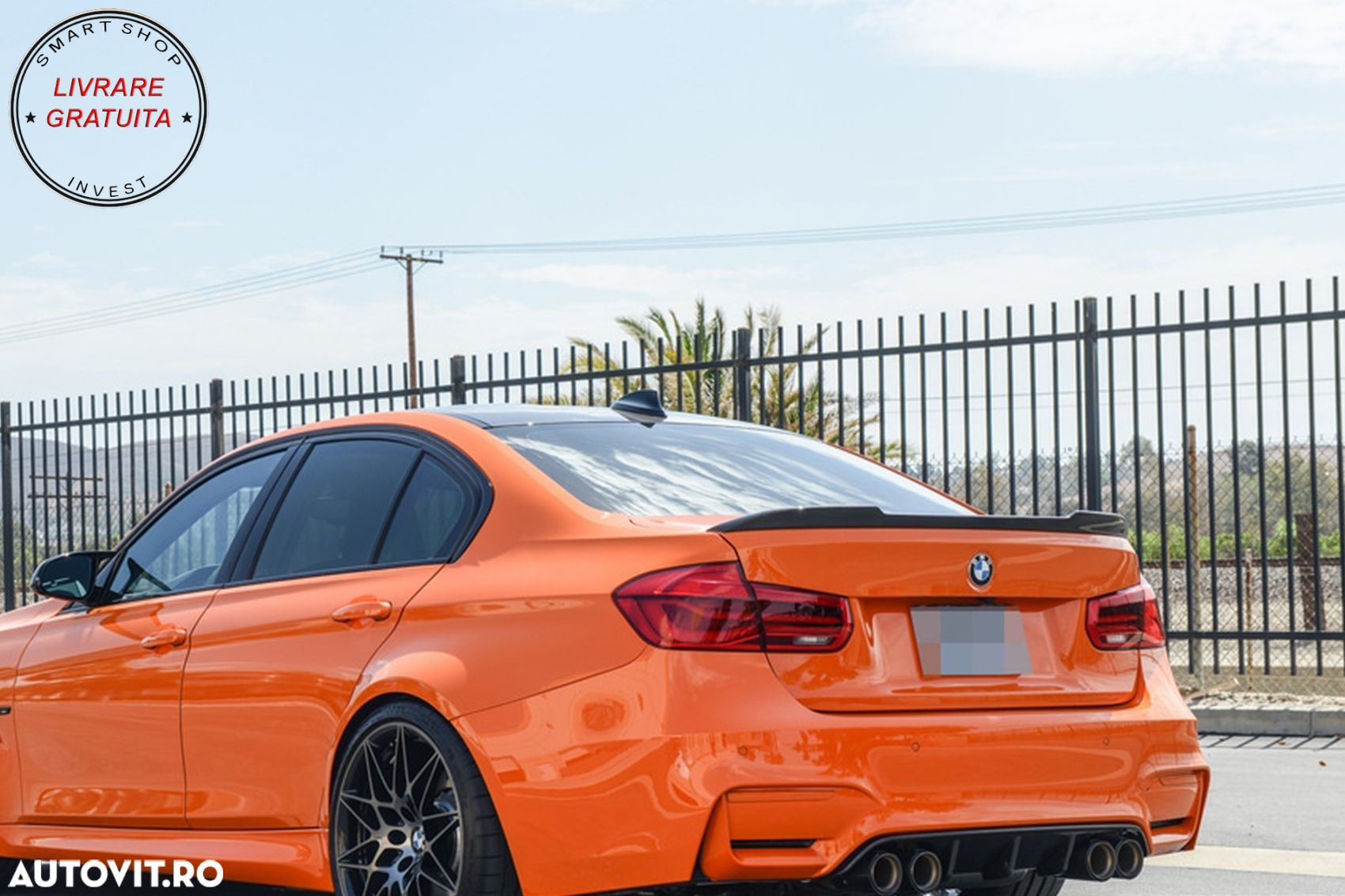 Eleron Portbagaj BMW Seria 3 F30 F80 (2011-2018) M4 Design Real Carbon- livrare gratuita - 13