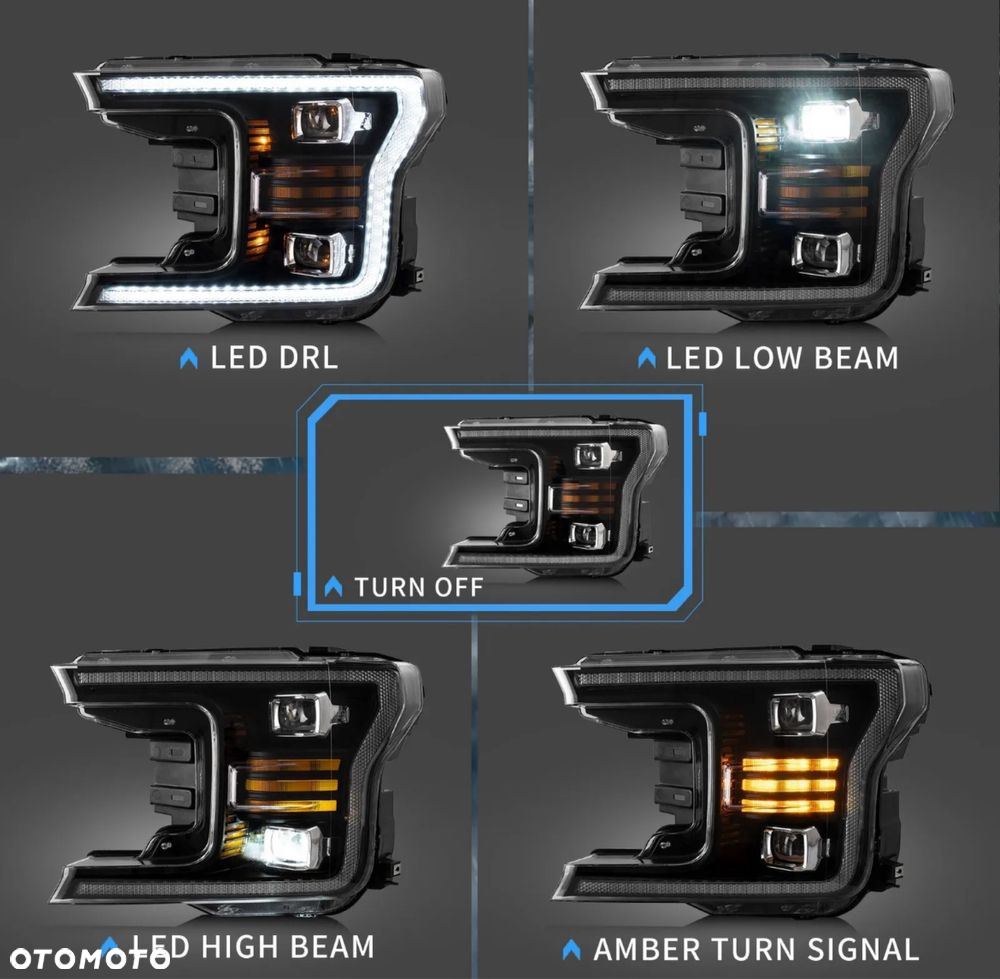 Ford f150 led vland 18-20 przód nowe - 2