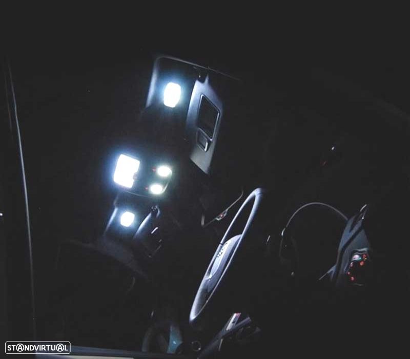 KIT COMPLETO DE 25 LÂMPADAS LED INTERIOR PARA AUDI Q7 4L 2005-2014 - 4