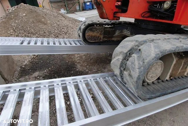 Rampe incarcare aluminiu CLM, Pentru Miniexcavaroare, Tractoare, Masini - 4