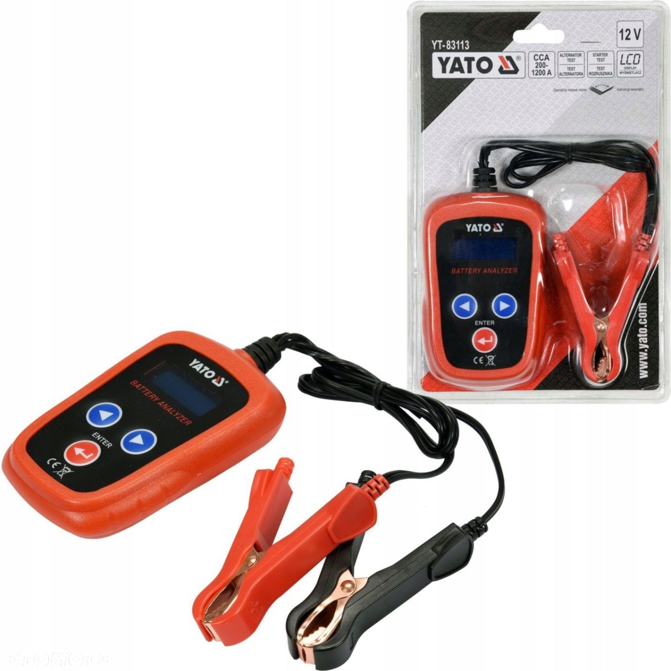 YATO ELEKTRONICZNY TESTER AKUMULATORÓW YT-83113 - 1
