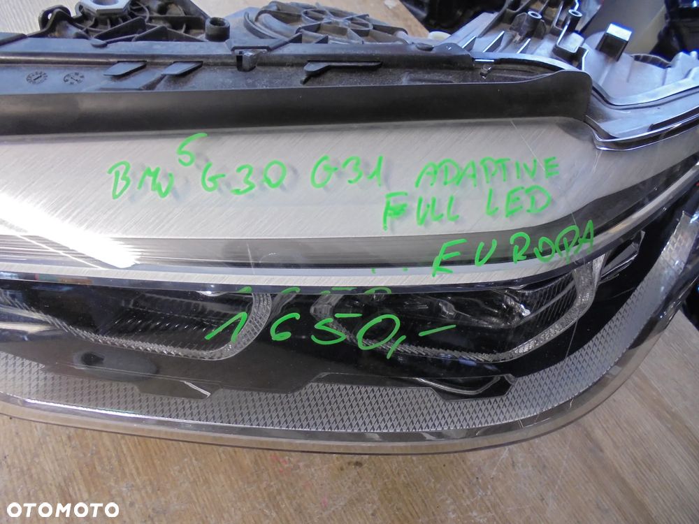 BMW 5 G30 G31 ADAPTIVE FULL LED LAMPA LEWY PRZÓD EUROPA - 2