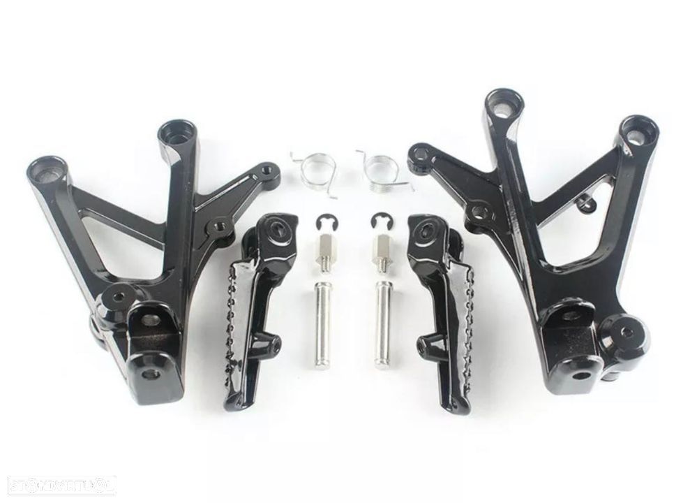 suporte pousa pés frontal CBR 600 f4 f4i f sport kit peseiras - 1