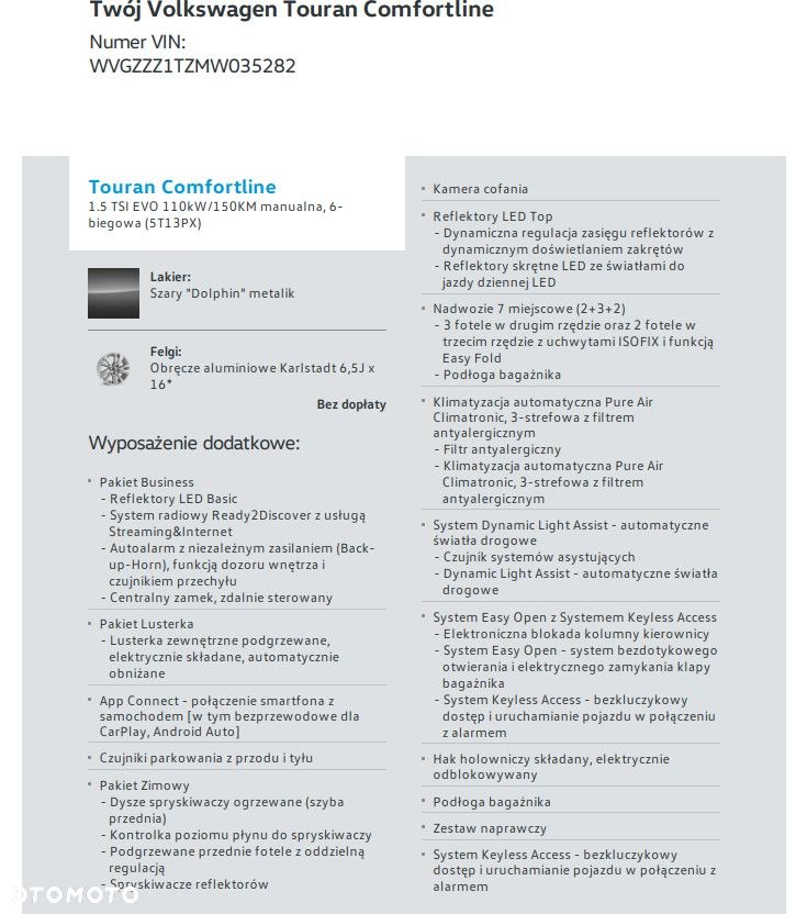Volkswagen Touran 1.5 TSI EVO Comfortline - 19