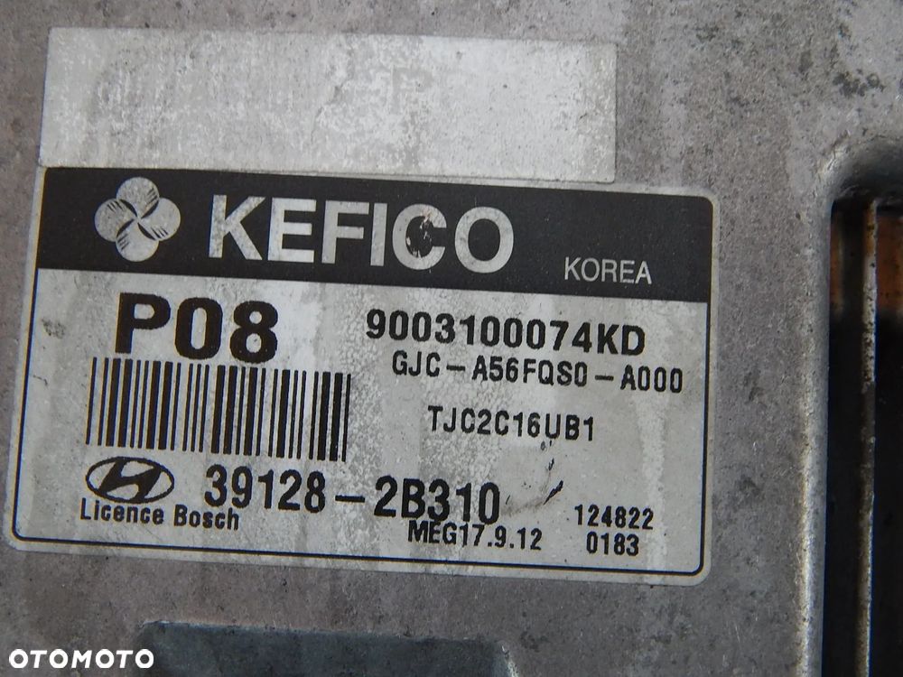 Sterownik komputer 1.6 16v benz Hyundai ix20 IX20 Kia Venga 10-19 Łuków części - 4