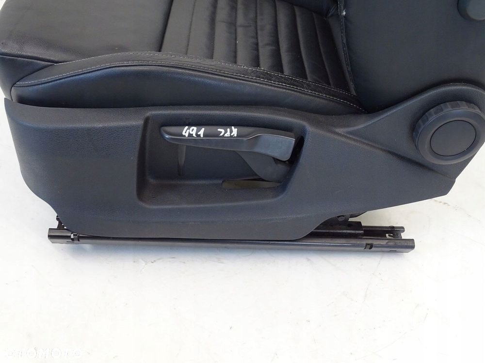 FOTEL LEWY PRZÓD PRZEDNI KIEROWCY SKÓRA SKODA OCTAVIA III 5E RS VRS - 3