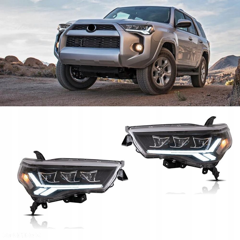 Reflektory Lampy kpl Vland Led Tuning Toyota 4runner 4-Runner V 5 14-24 z24 - 4