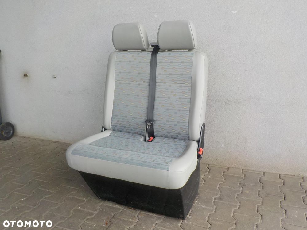 VW T5 LIFT T6 FOTEL SIEDZENIE KANAPA PODWÓJNA PASAŻERA PRZÓD PALACE - 2